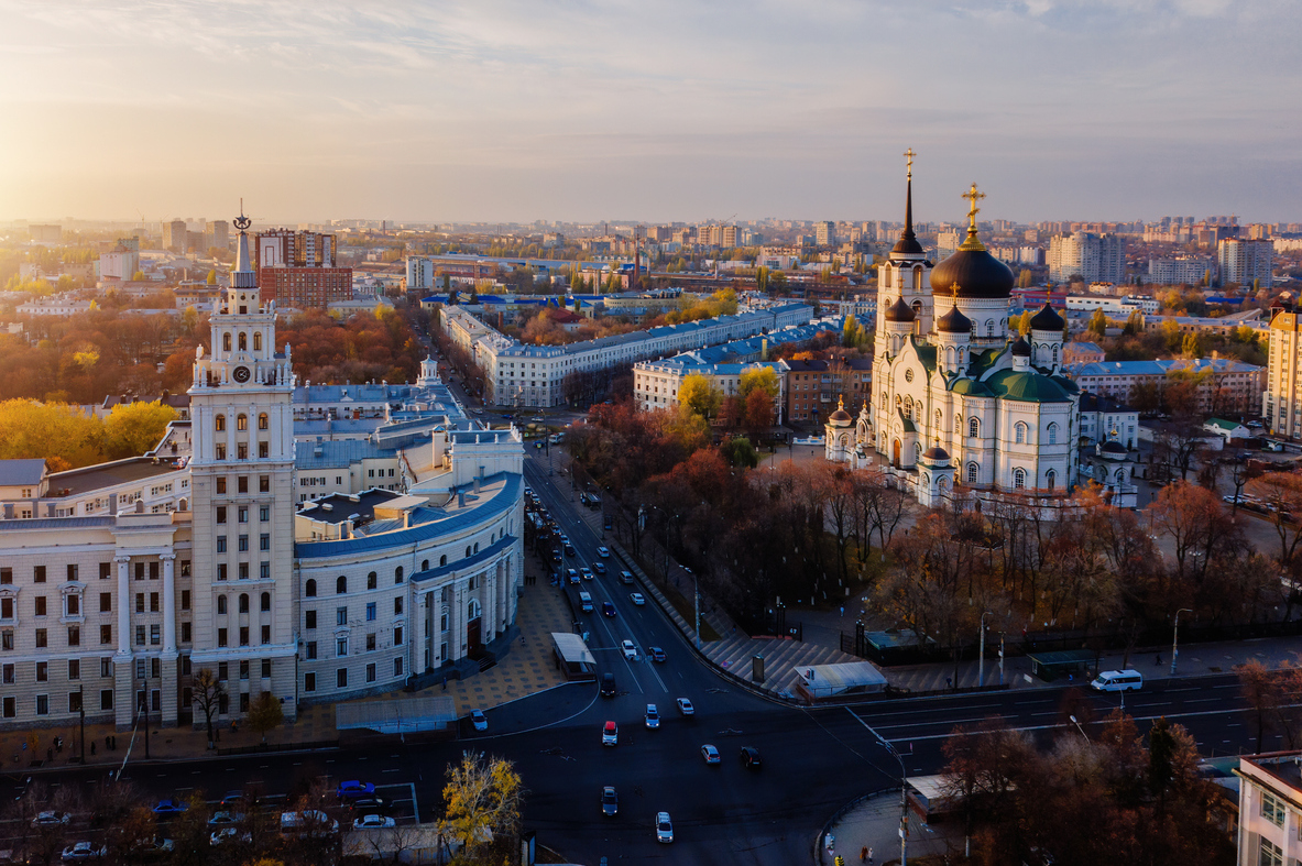 Благовещенский собор осенний Воронеж