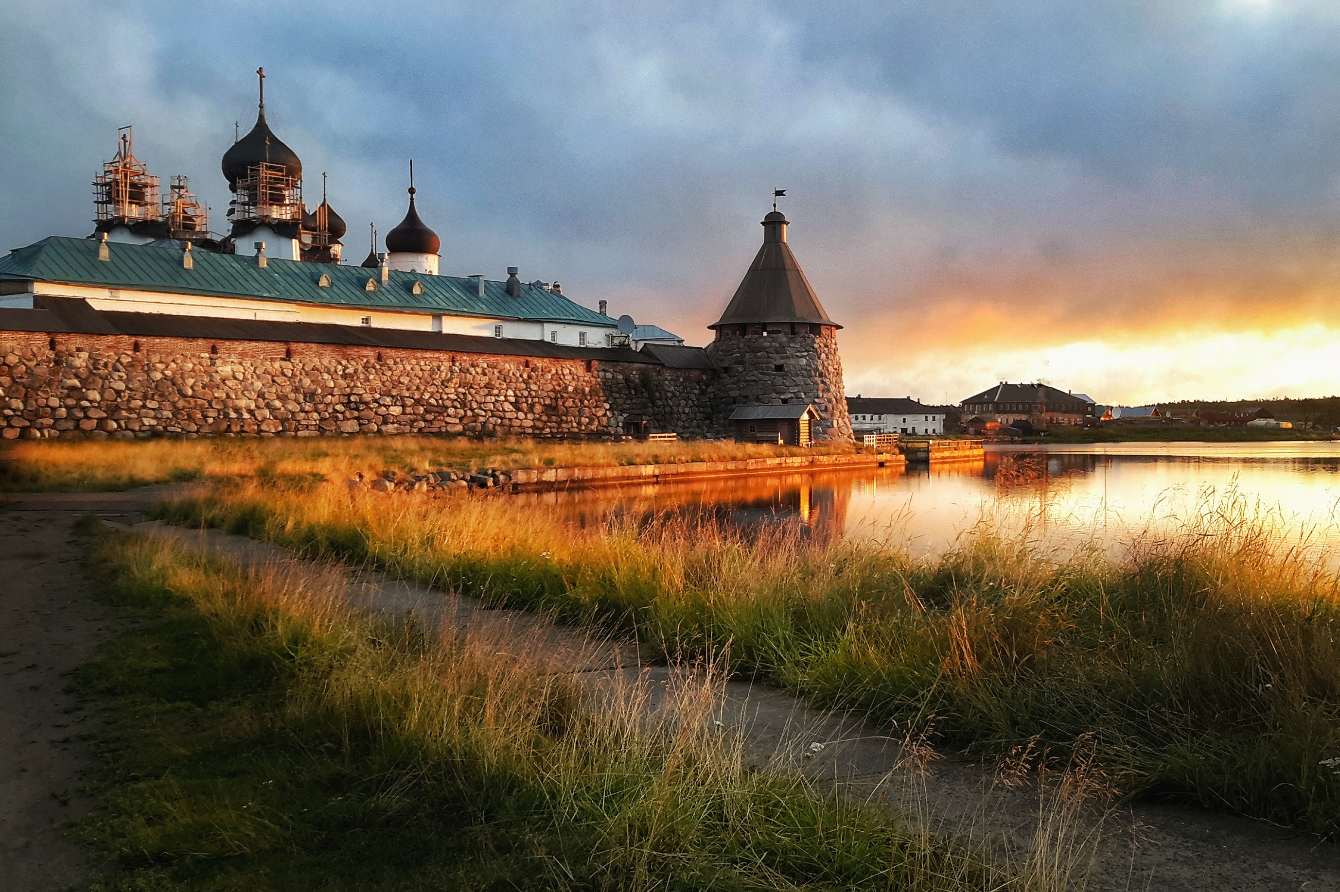 Соловецкие острова водопад