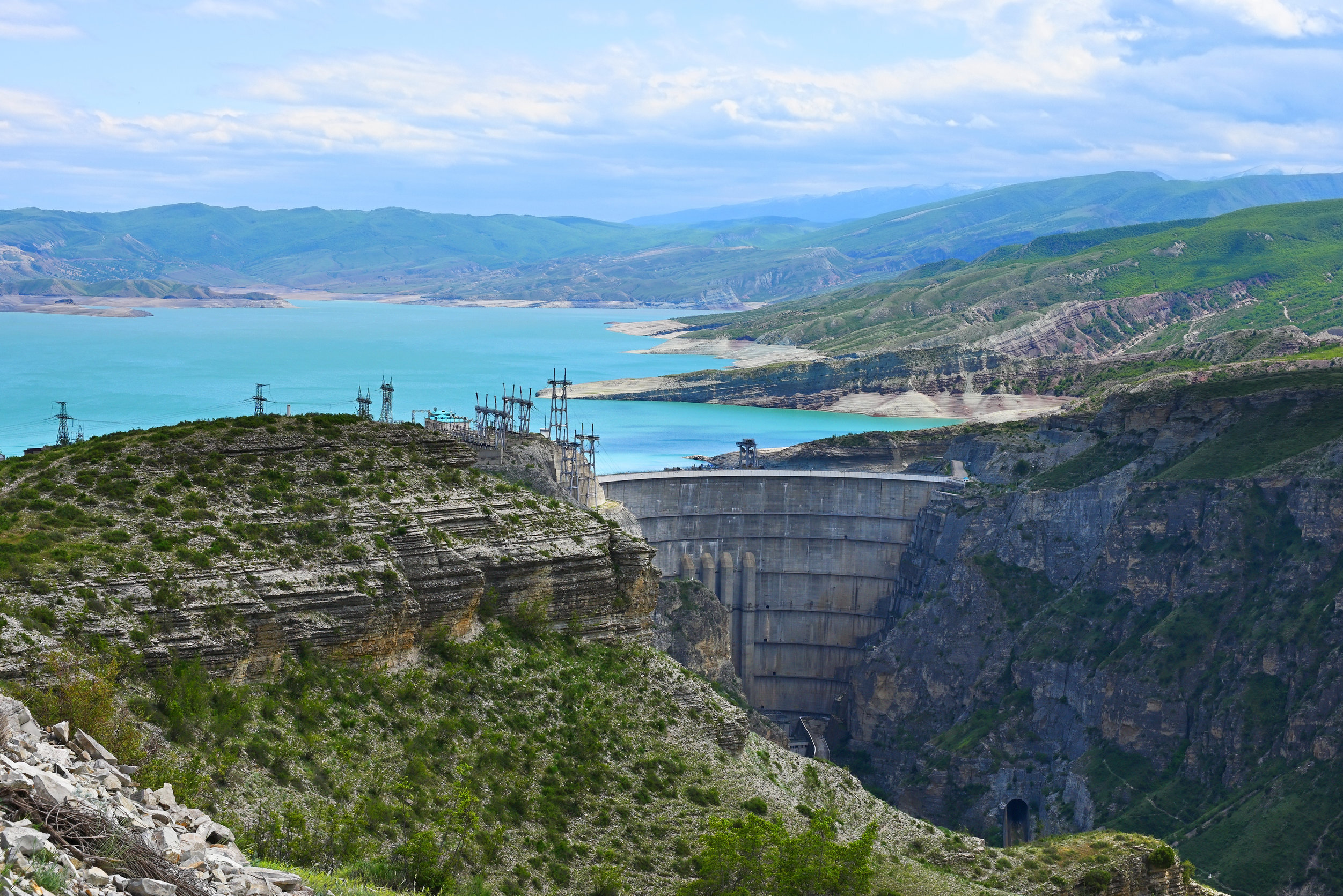 Чиркейская ГЭС И водохранилище